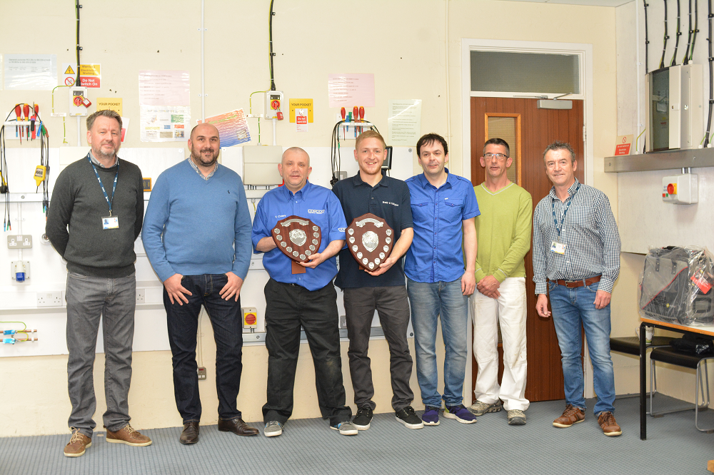Tony Tyrer, James Haydn, Stephen Casey, Rhys Le Voguer, Paul Caulfield, Danny Lynch; Colm Lawless,