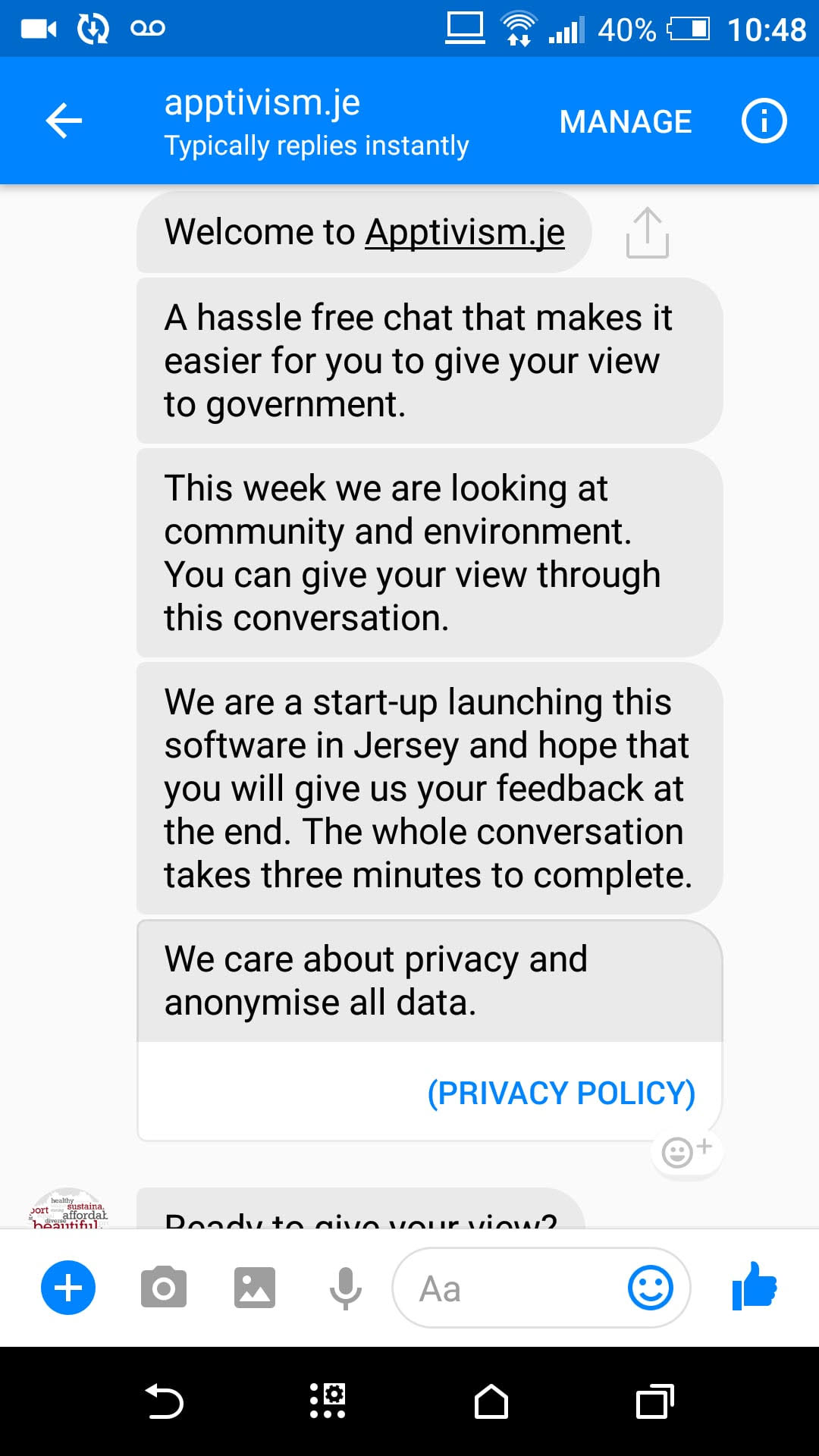 Apptivism screen shot