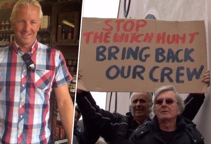 andy hibbs protest rnli lifeboats