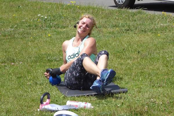 Adele Prince kettlecise class peoples park