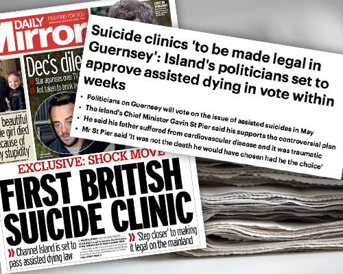 assisted dying suicide Guernsey media