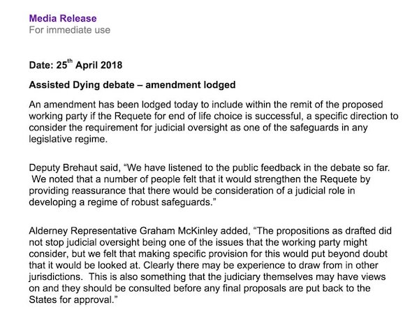 assisted dying amendment
