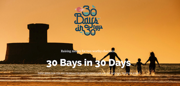 30 bays in 30 days Jersey Hospice swimming challenge