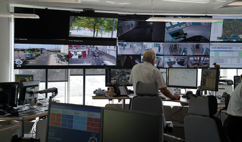 Control room police cctv