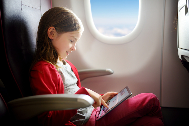 shutterstock plane passenger child