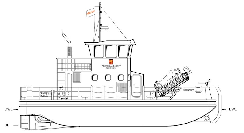 Guernsey Harbours new Workboat meercat