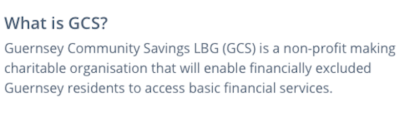 GCS Guernsey Community Savings