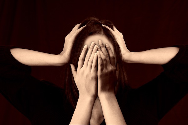 woman stress distress
