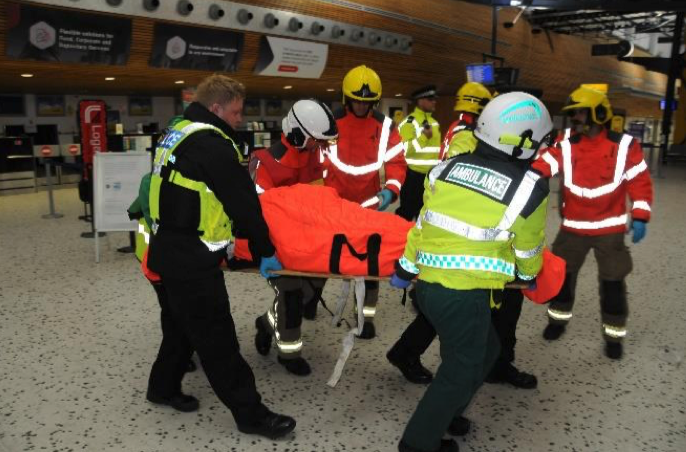 emergency services training airport