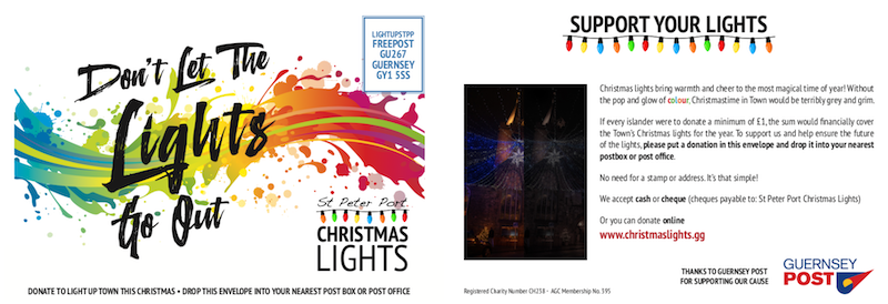 Christmas lights envelope 2019