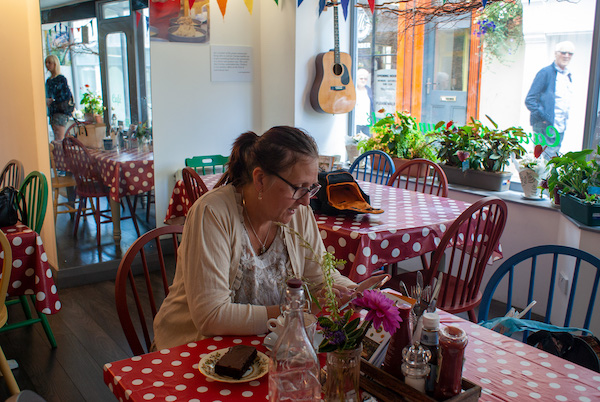 Caritas cafe customer Sally Davis