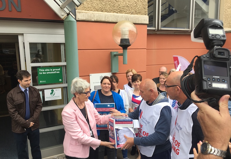 Jane Stephens nurses petition