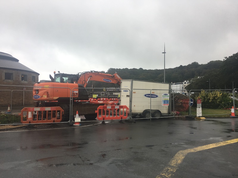 work road work havelet cable