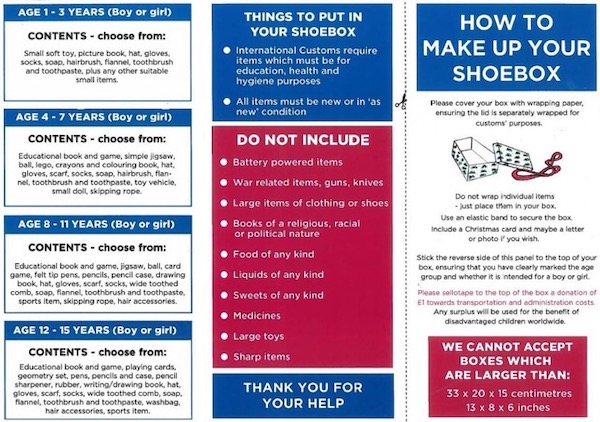 shoebox appeal 2019