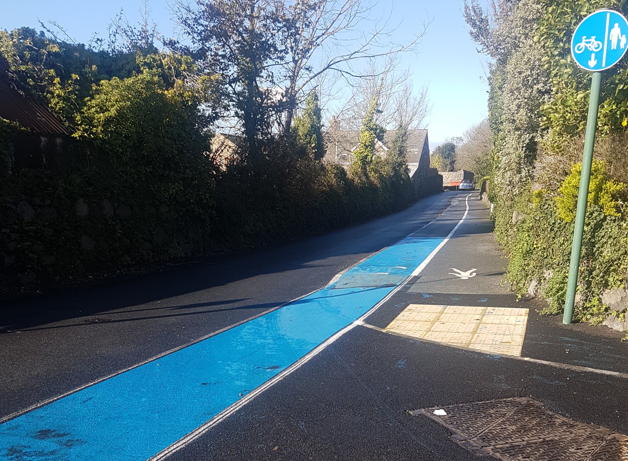 Blue paint to enhance cycle path - Bailiwick Express News Guernsey