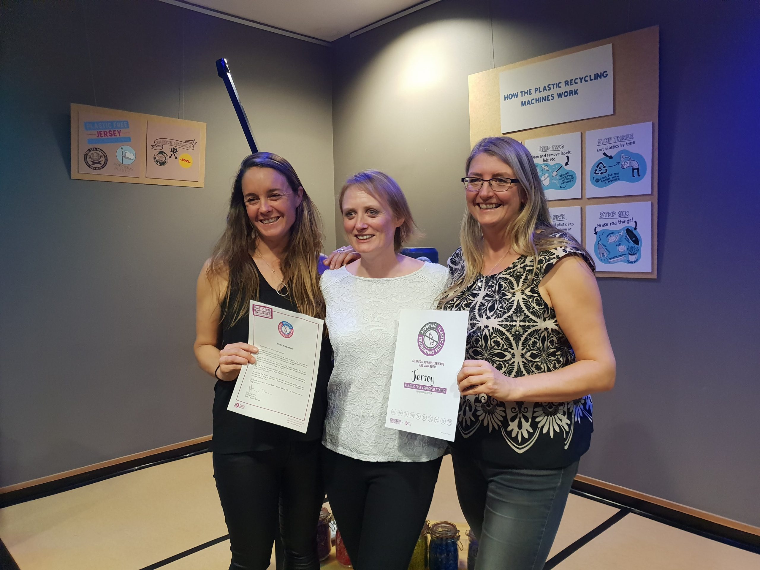 Linzi Hawkin Jane Burns and Sheena Brockie