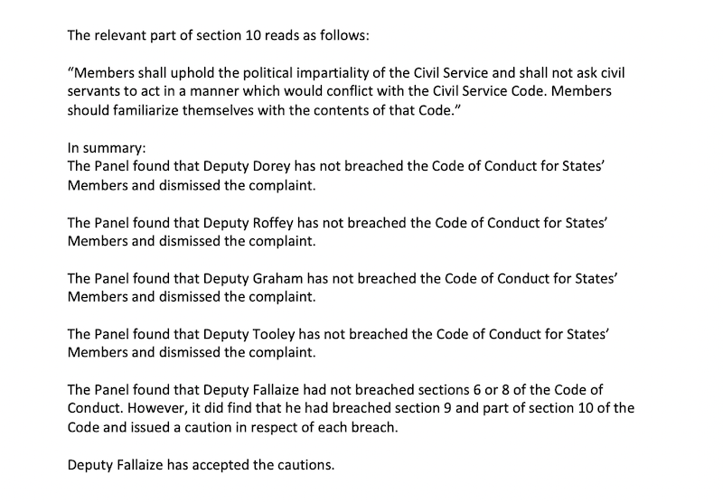 ESC code of conduct
