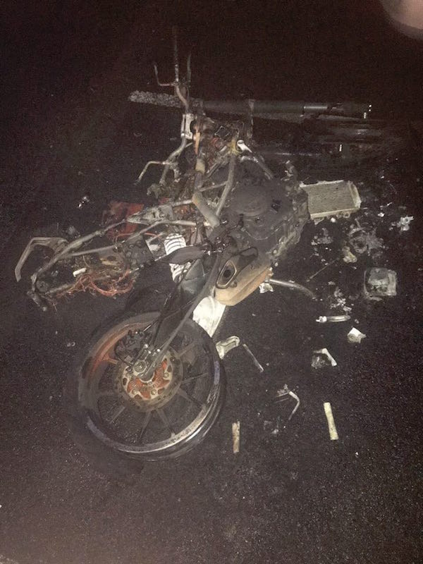 motorbike fire