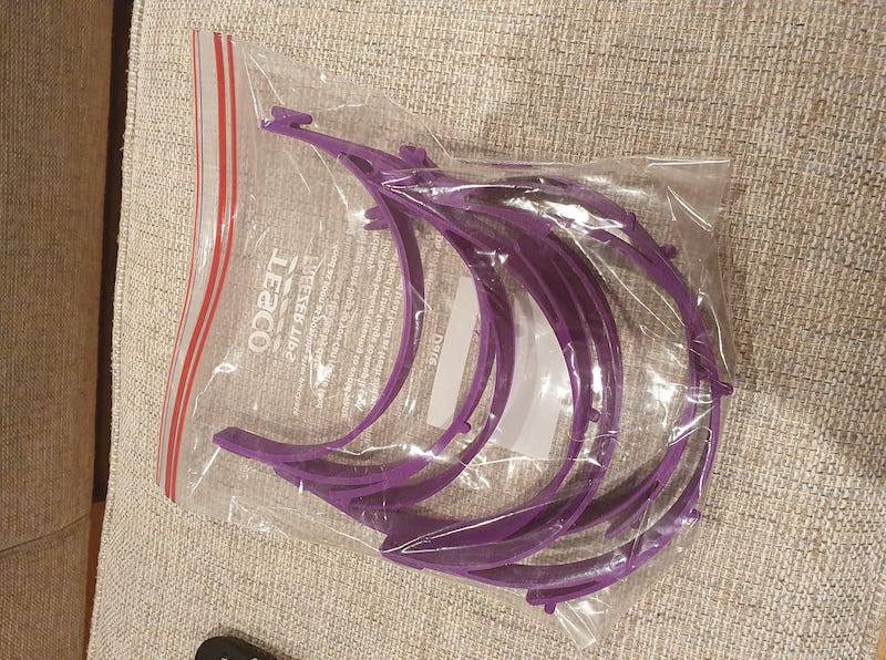 3D printer masks visor