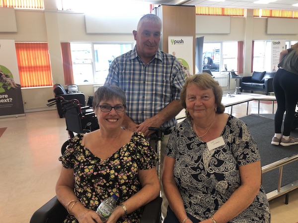 Sue and Tony Mollet with Jan Williams