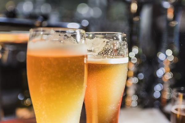 shutterstock pint glasses beer lager