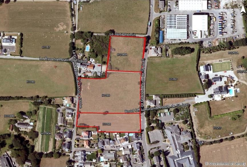 Fields: H1186a, H1189, H1198, La Grande Route de St. Jean, St Helier.png