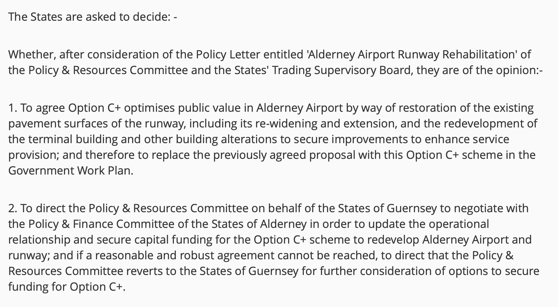 Alderney Airport C+