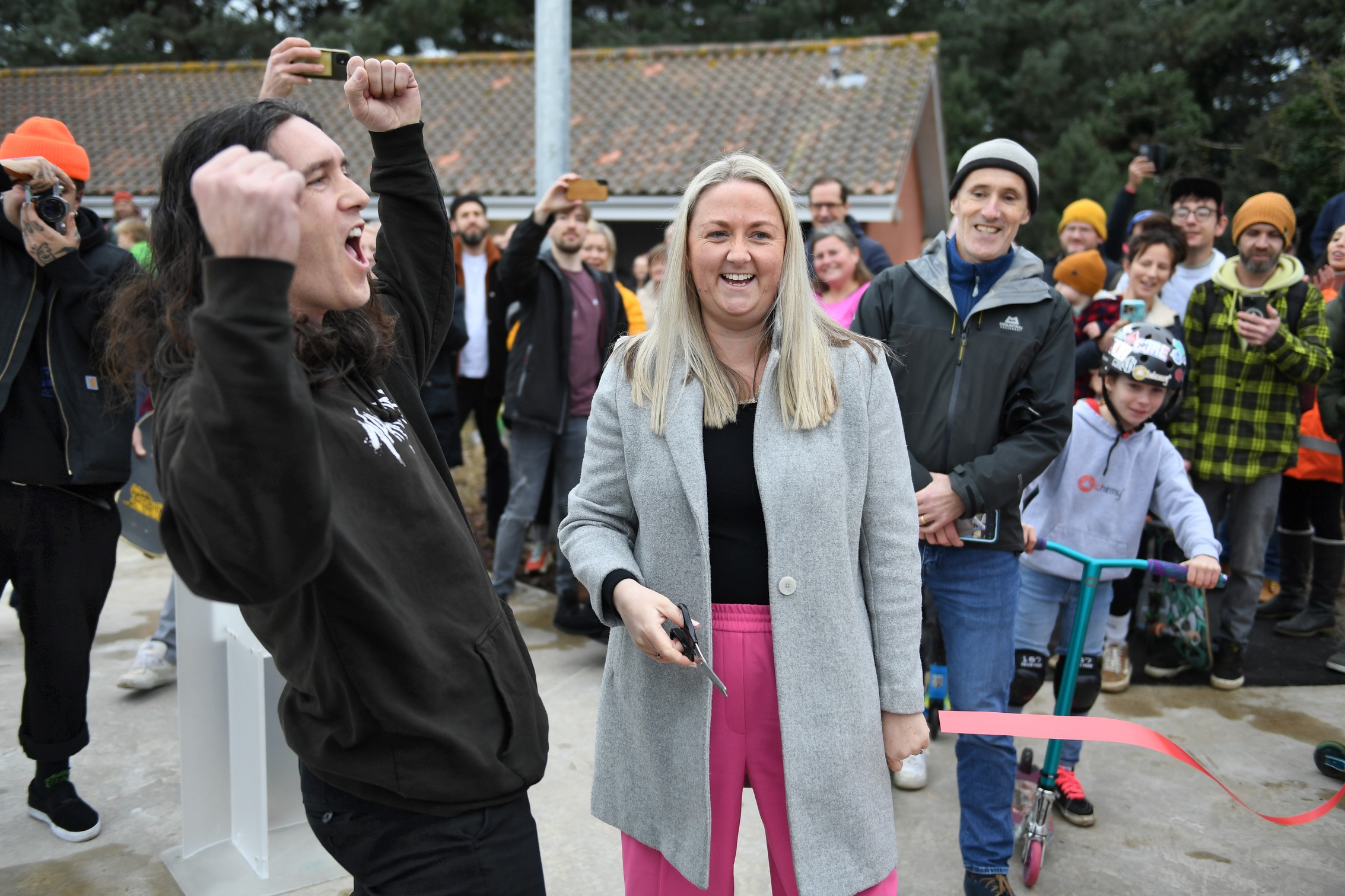Lucy Stephenson. Les Quennevais Skatepark Opening Picture: DAVID FERGUSON