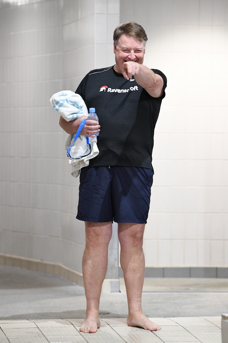 Hayden Taylor MD of Ravenscroft Swimarathon 2023 Picture: DAVID FERGUSON
