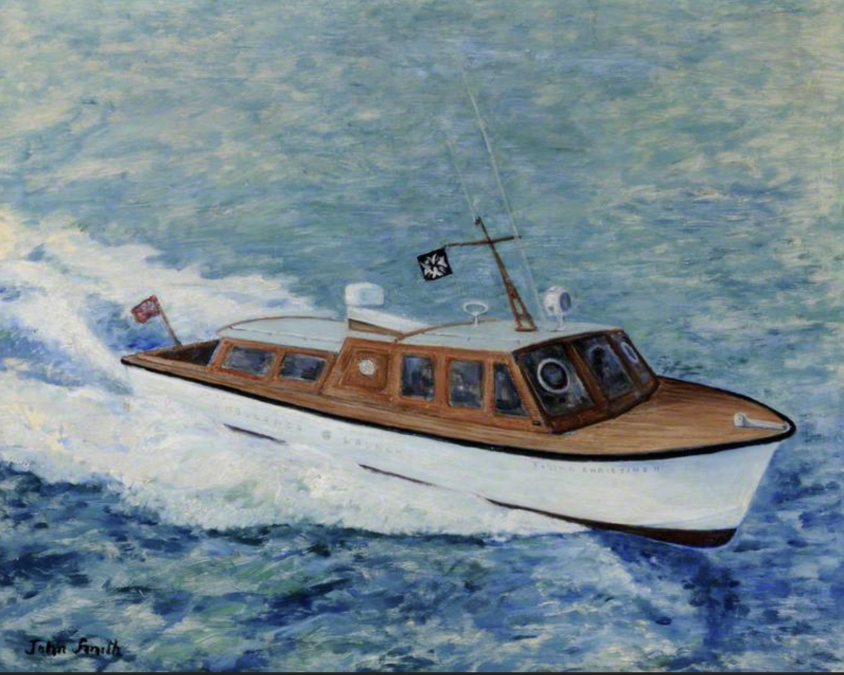 'Flying Christine II' John Smith (active 1970–1995) Guernsey Museum & Art Gallery