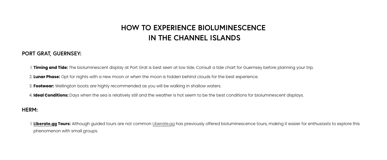 bioluminessence Elliott Mariess