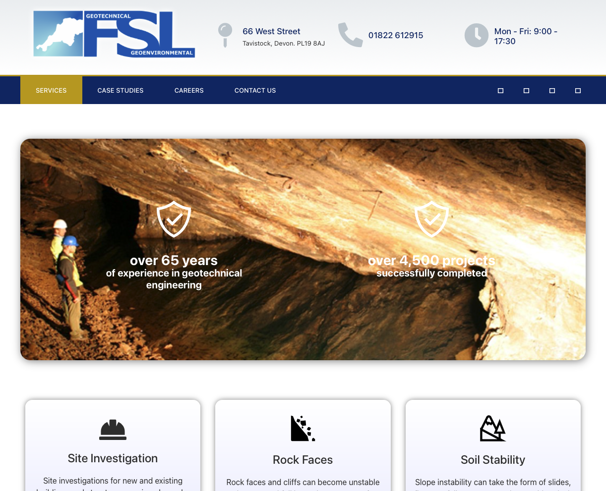 la vallette techincal engineers for cliff face repairs