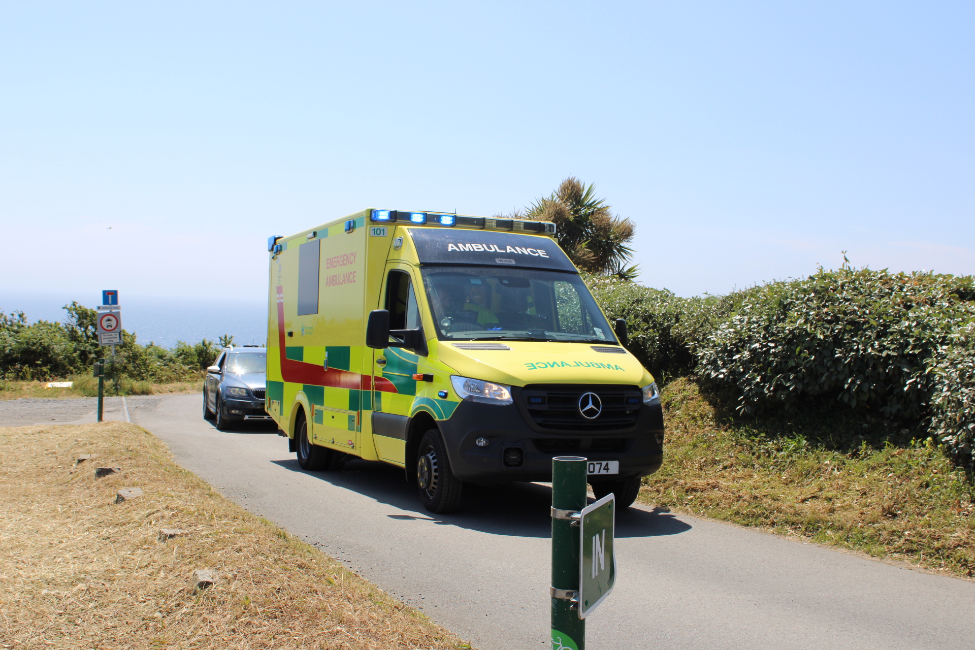 Jerbourg cliff rescue fire ambulance police