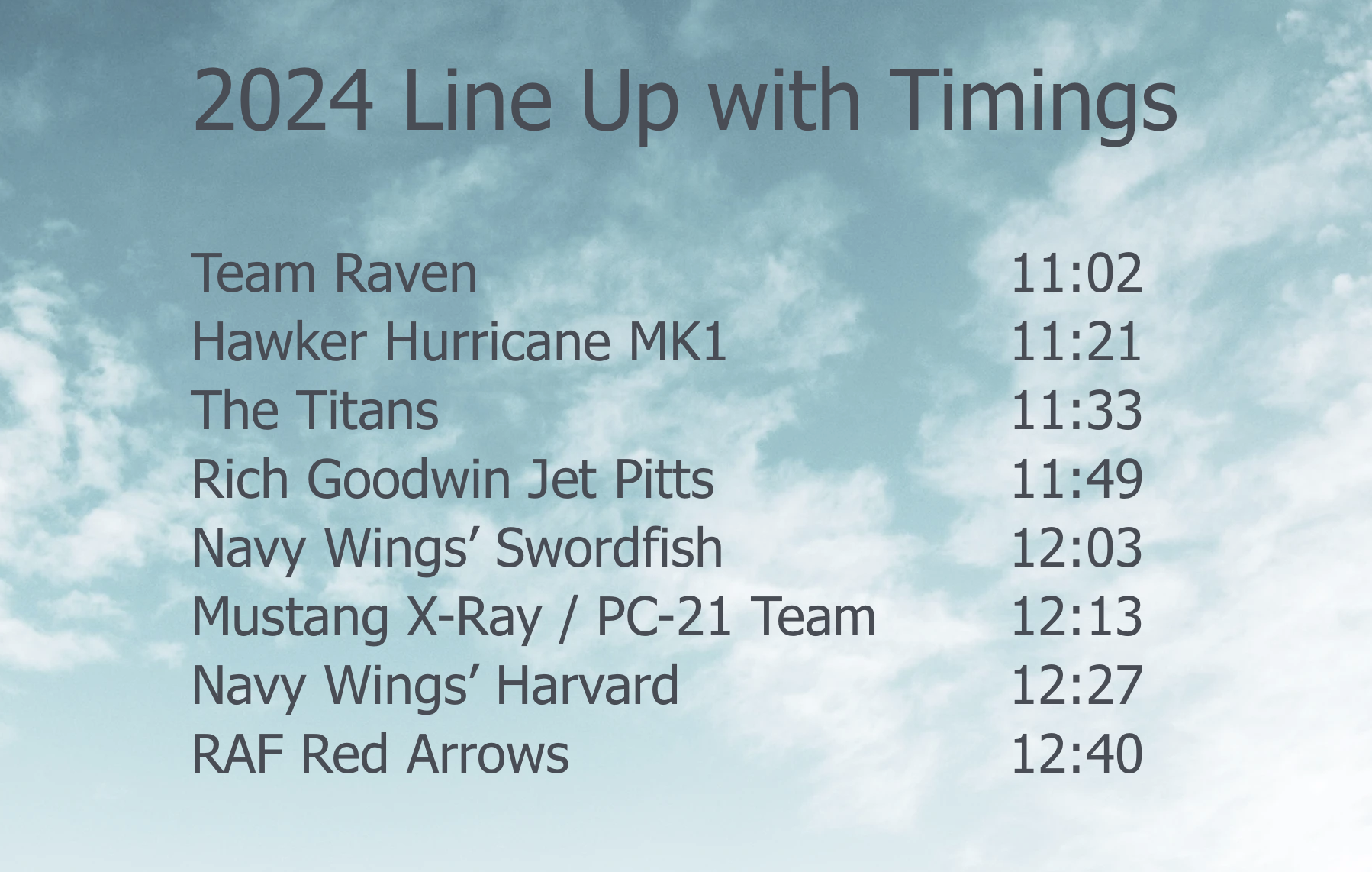 2024 air display