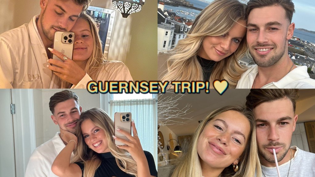 Love Island stars Andrew Le Page and Tasha Ghouri