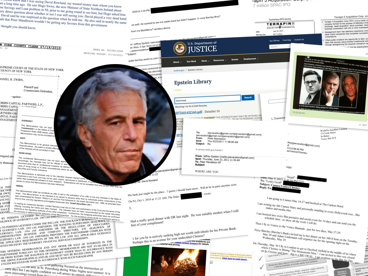 How often do the Channel Islands appear in the Epstein Files?