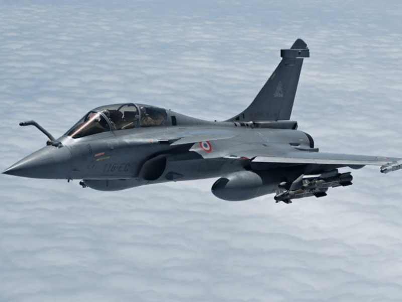 A Dassault Rafale fighter jet.