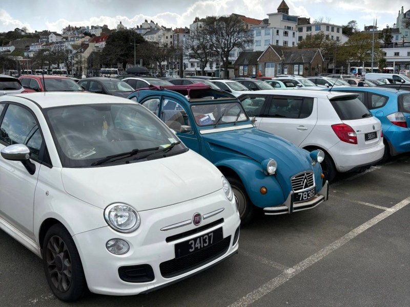 Cars in a car park