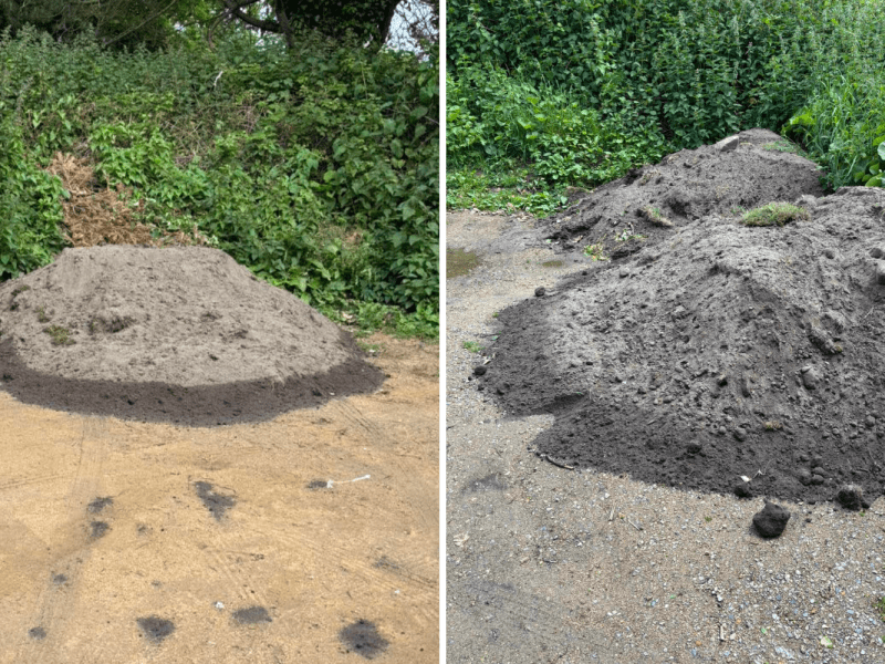 Appeal launched to find culprit behind fly-tipped mounds of earth