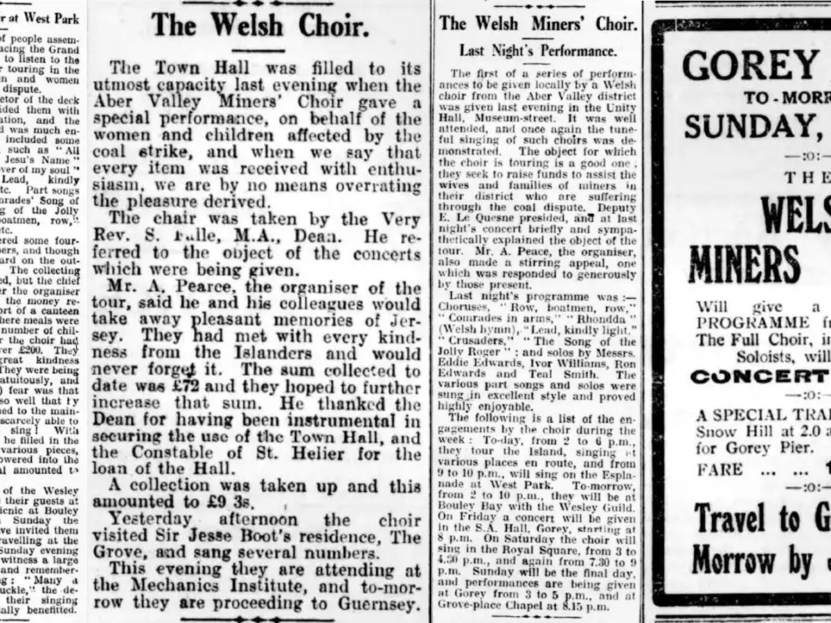 LOOKING BACK: Miners sing for their children’s supper