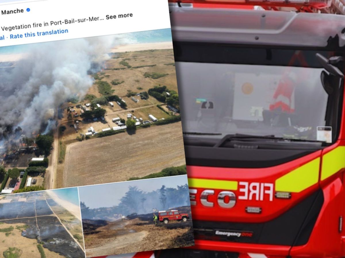 ‘Smoke in every direction’: Fire crews flooded with 30 calls as French wildfire drifted over Jersey
