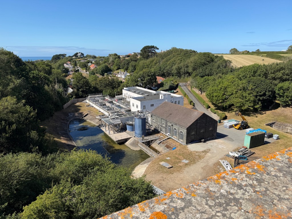 A water treatment plant.