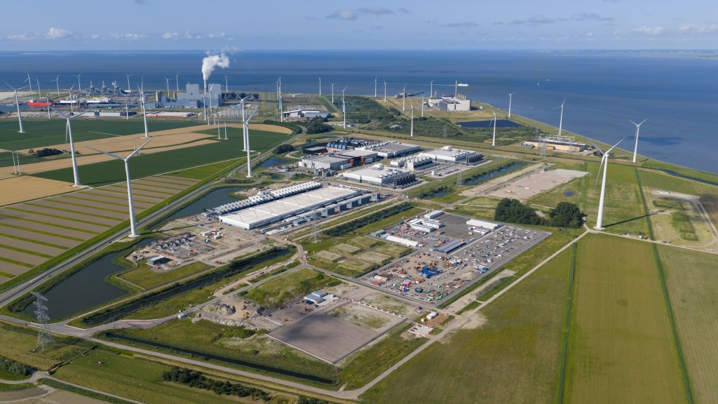 new build data center, computing center in Eemshaven, Groningen, The Netherlands. hyperscaler.