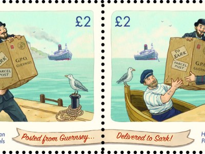 ‘Stamp of approval’: Guernsey Post celebrates pair who posted themselves across the Channel Islands