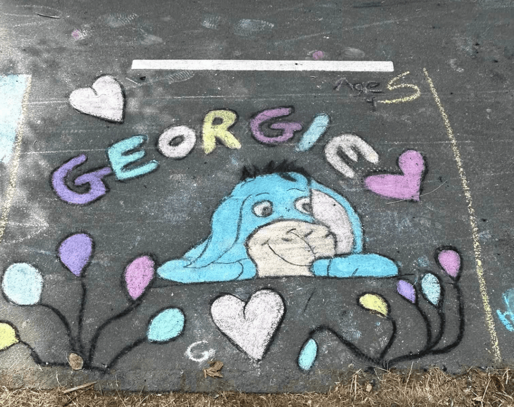 PICTURED: "A great day at the chalk hub"