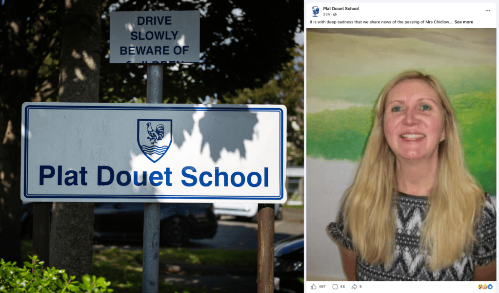 Tributes paid to "beloved" Plat Douet teacher
