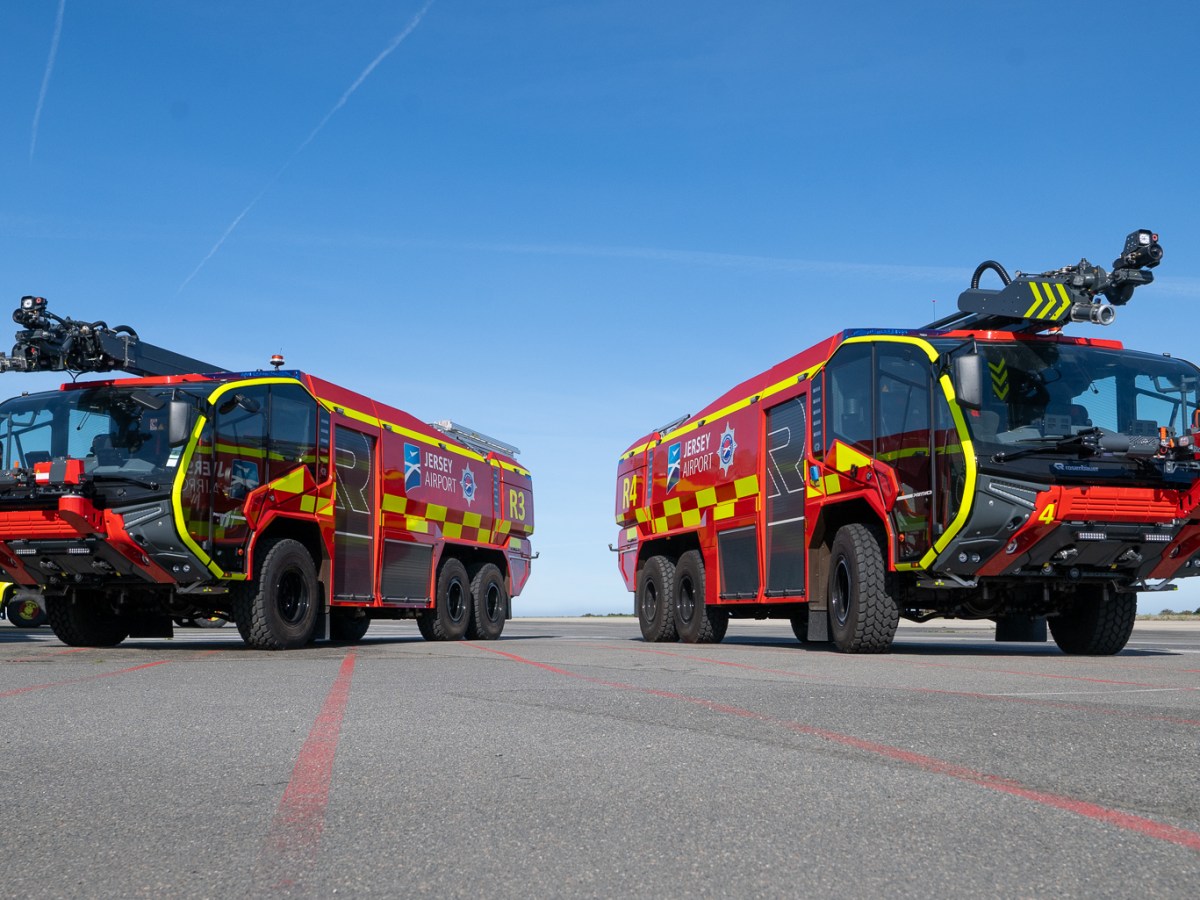 Jersey Airport gets fired up with arrival of new firefighting “Panthers”