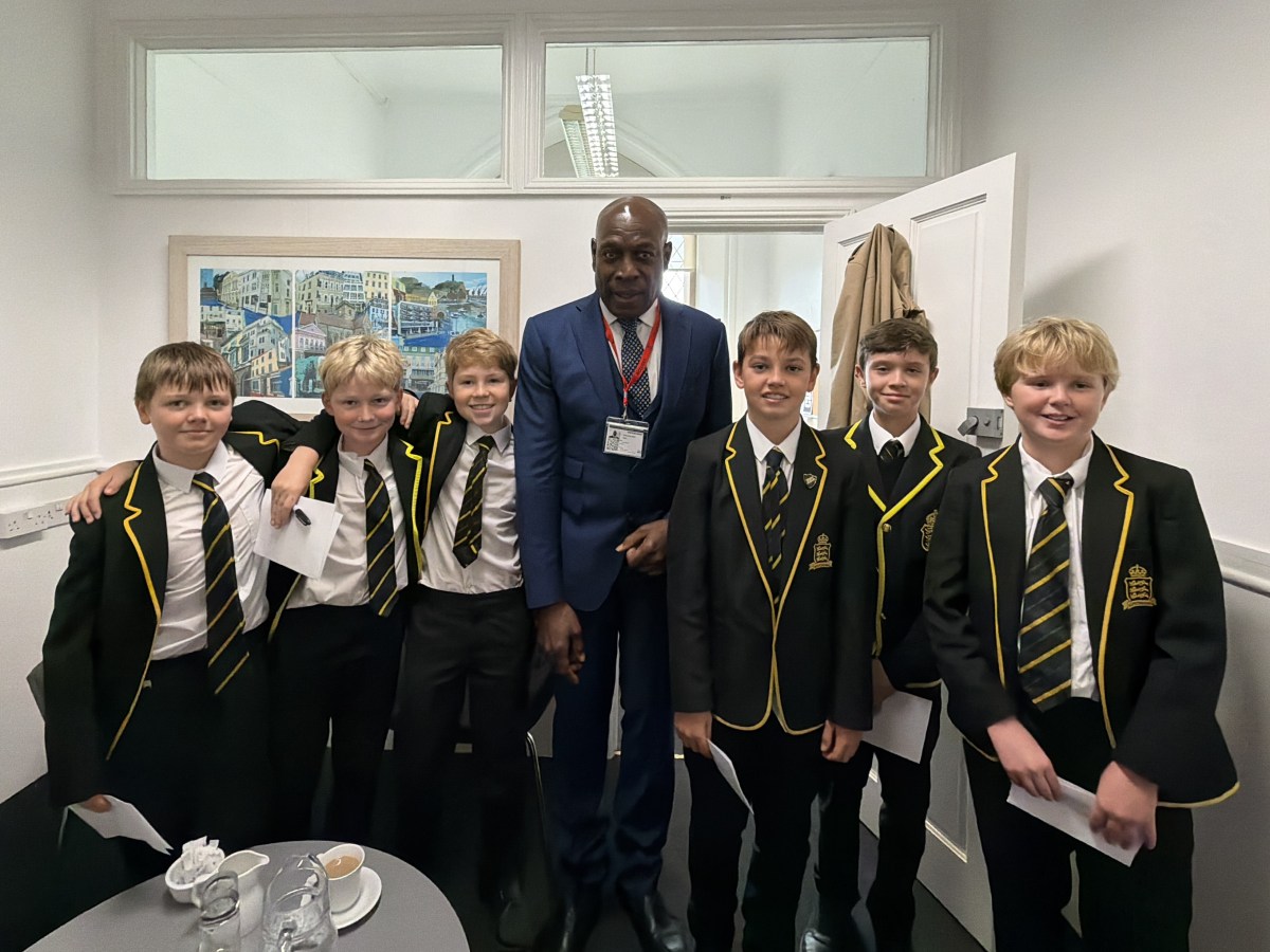 Boxing champion Frank Bruno shares mental health struggles with students